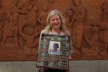 Mary Cunningham, the 2023 recipient of the Lois Fairley Nursing Award, May 8, 2023. (Photo by Maureen Revait) 
