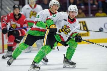 Sarnia Sting host Owen Sound on December 14, 2024 (Photo by: Darren Metcalfe Photography)