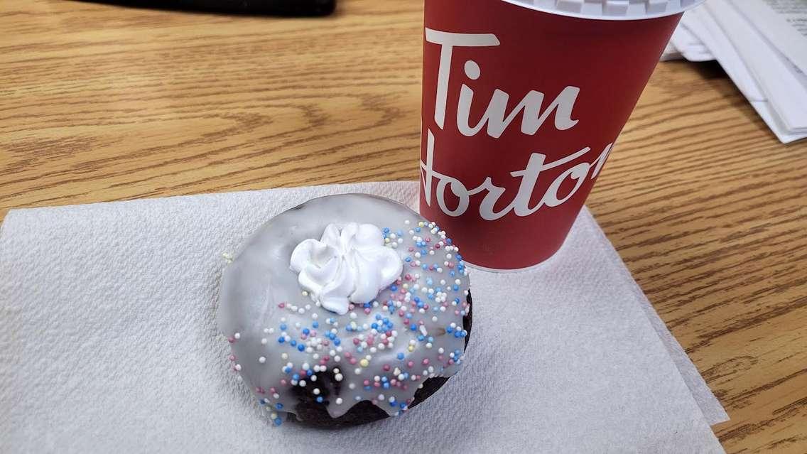 Special Olympics Donut from Tim Hortons. Blackburn Media file photo. 