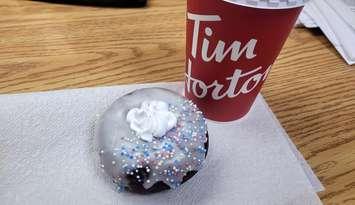 Special Olympics Donut from Tim Hortons. Blackburn Media file photo. 