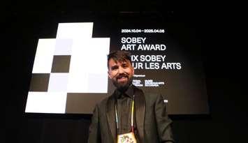 Nico Williams wins 2024 Sobey Art Award. November 2024. (Photo courtesy of National Gallery of Canada via Instagram)