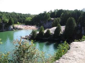 The Elora Quarry.  Photo from the Grand River Conservation Authority