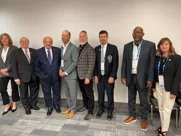 Sarnia-Lambton MPP Bob Bailey, Warden Kevin Marriott and Deputy Warden Brian White met with Associate Minister Michael Tibollo, along with members of the Minister’s staff and representatives from the County of Lambton (Submitted photo)