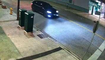 Vehicle involved in Goyeau Street shooting, November 5, 2024. (Photo provided by Windsor police) 