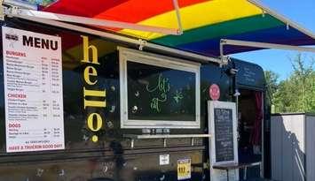 Truckin Mamas on the run chip truck in Petrolia.  (Photo from the truck's Facebook page)