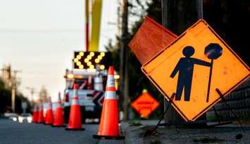 Construction road closure
