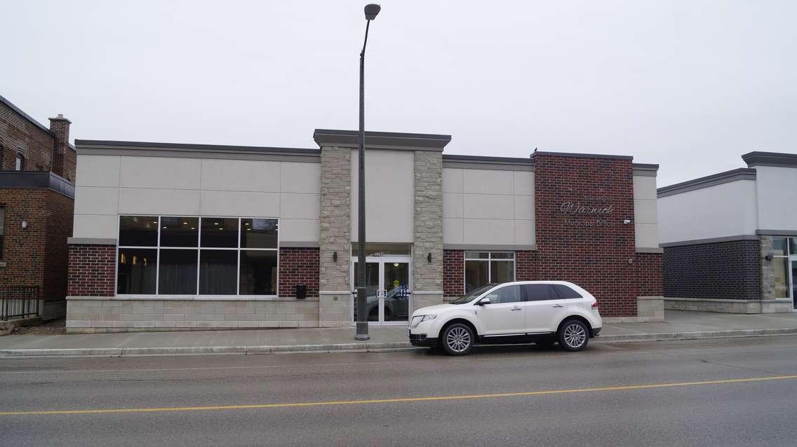 Township of Warwick's new municipal office at 5280 Nauvoo Rd. in Watford. April 25, 2022. (Photo  by Natalia Vega)