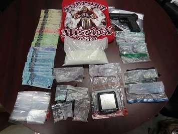 Drugs seized from a Parker Street residence - Aug 19/20 (Photo courtesy of Sarnia Police Service)