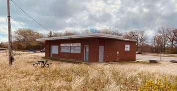 The lifeguard office and washroom facility at Canatara Park (Photo courtesy of Bill Dennis)