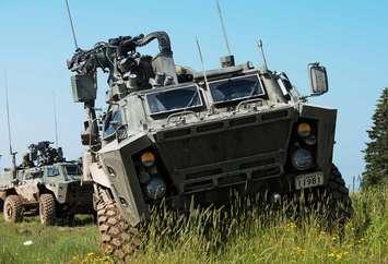 Army reserve soldiers exercise their skills during an Armored Recce Troop Leader Course in the 5th Canadian Division Support Base (5 CDSB) Gagetown, Oromocto, New Brunswick, Canada on July 31, 2019. File photo by: MCpl Peter Ford ©2019 DND / MDN Canada.