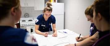 Lambton College students in the Personal Support Workers program. (Photo by Lambton College)