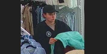Lambton OPP looks to identify female suspect accused of shoplifting in Grand Bend. March 31, 2025. (Photo courtesy of OPP)