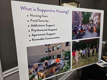 Indwell holds a drop in open house for its supportive housing project on George St. in Sarnia (Sarnia News Today photo by Josh Boyce)