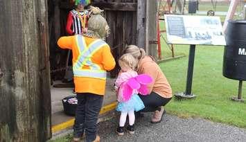 Costumed children trick-or-treating at historic buildings at the Oil Museum in 2023. (Photo courtesy of the County of Lambton)