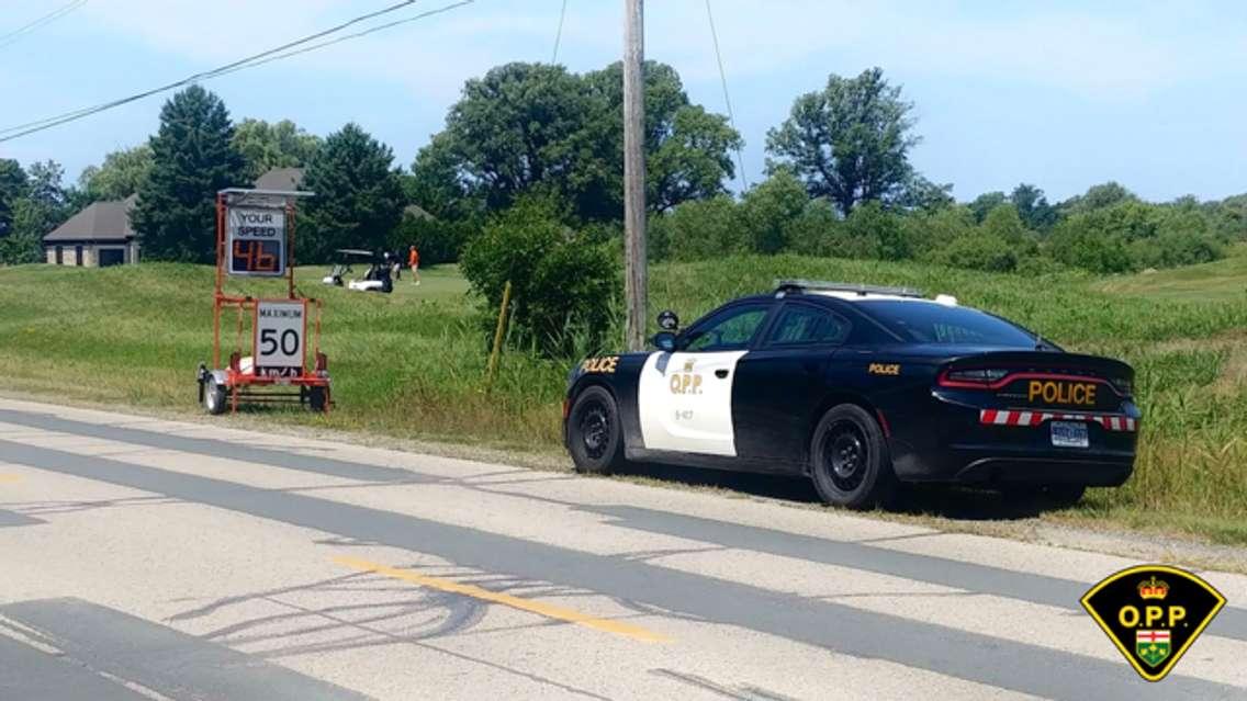 OPP on Egremont Road. July 29, 2024. (Photo courtesy of Lambton OPP)