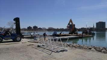 Construction of new Sarnia Bay boat ramp
April 26, 2018. (Photo by Colin Gowdy, BlackburnNews)