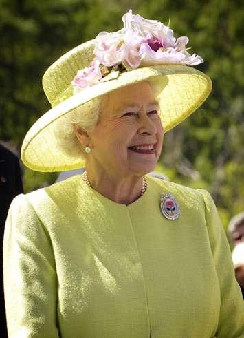 Queen Elizabeth II. Photo courtesy Bill Ingalls/NASA. Public domain.