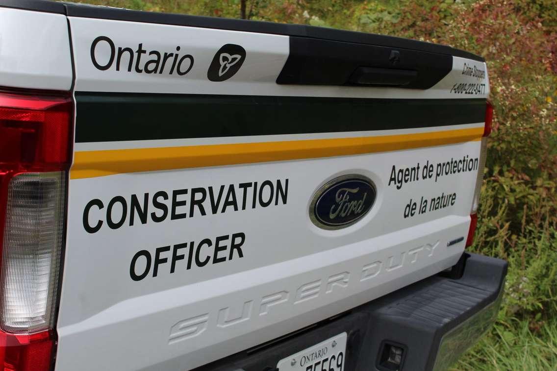 The back of a Conservation Officer Truck (Supplied by: Ministry of Natural Resources and Forestry)