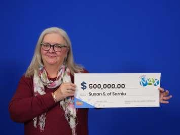 Susan Starr of Sarnia wins $500,000 on Lotto Max maxmillions (submitted photo: OLG)