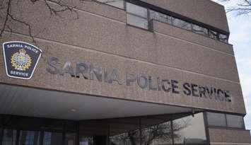 Sarnia Police headquarters on Christina Street. 2 February 2023. (Photo by Blackburn Media Sarnia)