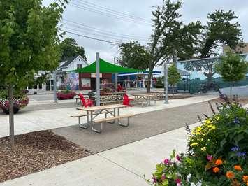 The Mitton Village Parkette in July 2025 (Photo by: Lindsay Newman/Blackburn Media)