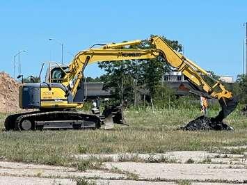 Crews begin the environmental cleanup at the former Holmes Foundry site in Point Edward. August 10, 2022 Photo submitted by Greg Grimes.