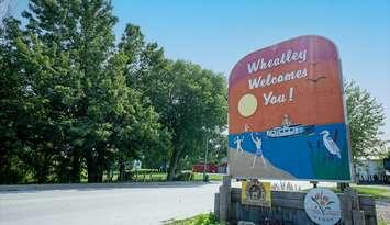 Wheatley welcome sign. (Photo courtesy of the Municipality of Chatham-Kent)