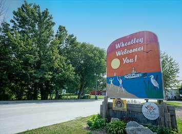 Wheatley welcome sign. (Photo courtesy of the Municipality of Chatham-Kent)
