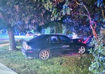 Collison reported at Indian Road and Errol Road. August 1, 2024. (Photo courtesy of Sarnia Police Service via X, formerly Twitter)