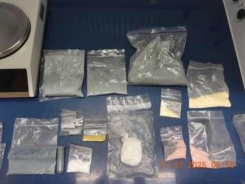 The results of a pair of searches in Chatham on July 16, 2025. (Photo courtesy of Chatham-Kent police)