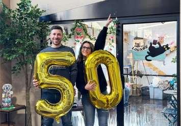 Celebrating 50 cat adoptions through the Cat Lounge (Image courtesy of the Glasshouse Nursery)