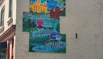 Shop, Dine Discover mural downtown Petrolia (Photo by: Town of Petrolia)