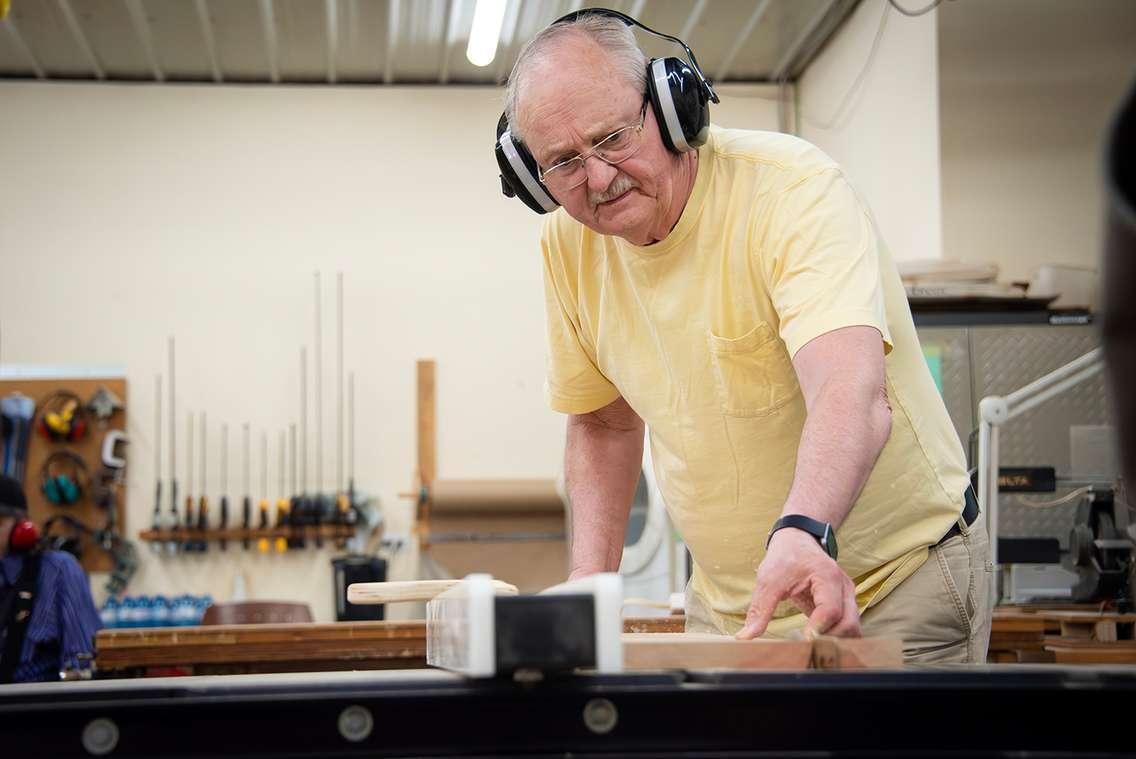 A man works in the hobby shop at the Strangway Centre. File photo courtesy of the City of Sarnia.