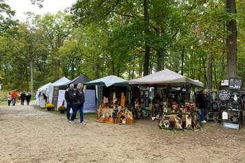 Visitors browse vendors at the Lambton Fall Colour & Craft Festival in 2023. (Photo courtesy of The Corporation of the County of Lambton)