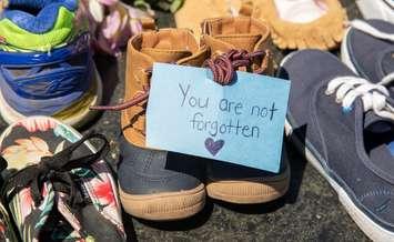 Kamloops Residential School Memorial. Photo from Erin O'Toole via Facebook. May 31, 2021.