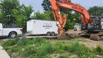 Habitat for Humanity Sarnia-Lambton arrives at a new build site. 2024 Submitted photo.