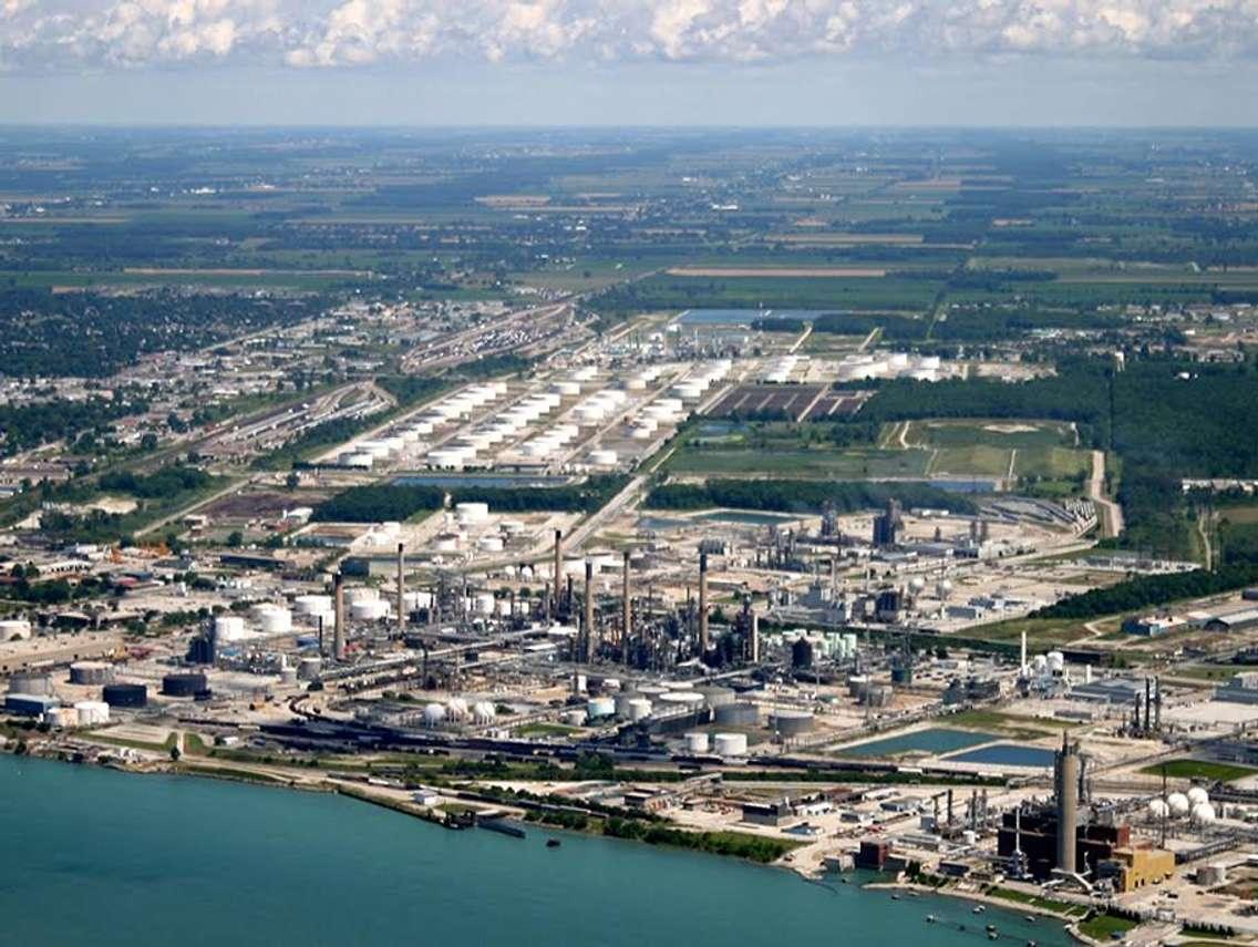 Aerial photo of Imperial Oil Sarnia Refinery. Photo courtesy of Imperial Oil.