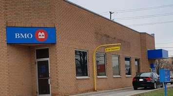 Exmouth Street Bank of Montreal. April 18, 2019. (Photo by Stephanie Chaves, BlackburnNews)