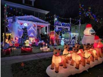 First place 2022 winner. 177 Christina St. S. (Photo courtesy of the Celebration of Lights website)