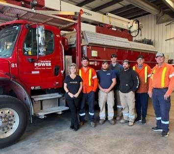 Bluewater Power crews heading to Florida to assist with Hurricane Milton power restoration efforts - Oct. 9/24 (Photo courtesy of Bluewater Power via Facebook)