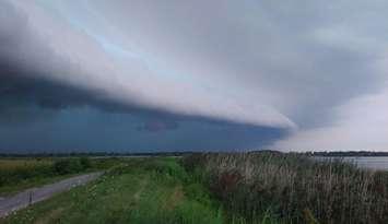 A thunderstorm.  (Photo courtesy of Robert Longphee)