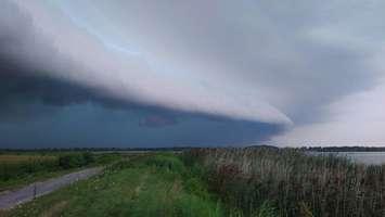 A thunderstorm.  (Photo courtesy of Robert Longphee)