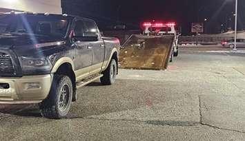 Truck involved in the bird killing incident (Photo by: Sarnia police)