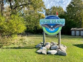 Peche Island sign (Provided by the City of Windsor) 