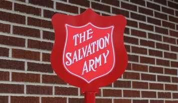 Salvation Army logo. (Photo by Matt Weverink)