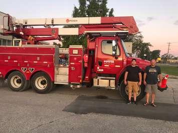 Bluewater Power linemen heading to Florida to help deal with hurricane Dorion Aug. 31, 2019 (Photo courtesy of Bluewater Power via Twitter)