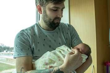 Bobby Redman with baby Rose Nora Joy - Dec 31/18 (Photo courtesy of Bluewater Health Foundation)