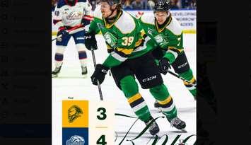 Photo from London Knights "X" account