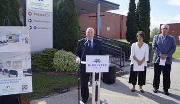 MPP Bob Bailey at an announcement at the Charlotte Eleanor Englehart May 10, 2024 (Photo by: Lindsay Newman/ Blackburn Media)