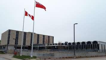 Ontario Court of Justice courthouse in Sarnia. May 2, 2019. (Photo by Colin Gowdy, BlackburnNews)